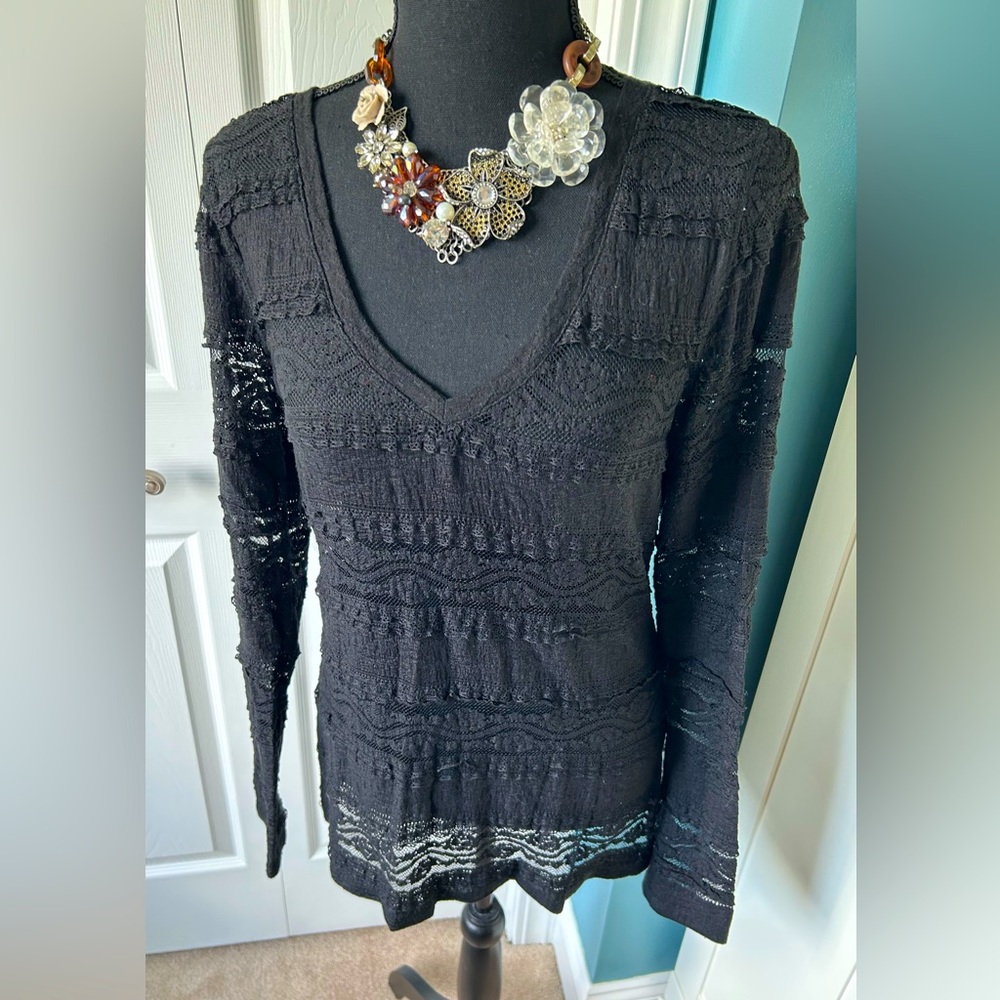 🖤Lacy Express Long Sleeves Top